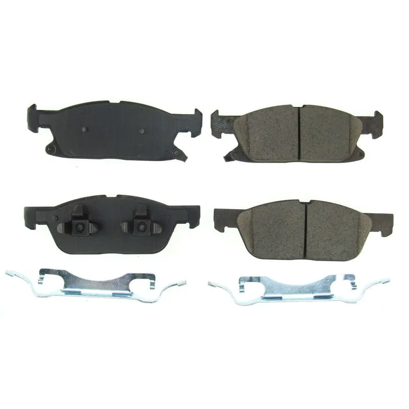 17-2180 – POWERSTOP Brake Pad, FMSI Number D2180 Ceramic Brake Pads Set Of 4 With Premium Stainless Steel Hardware